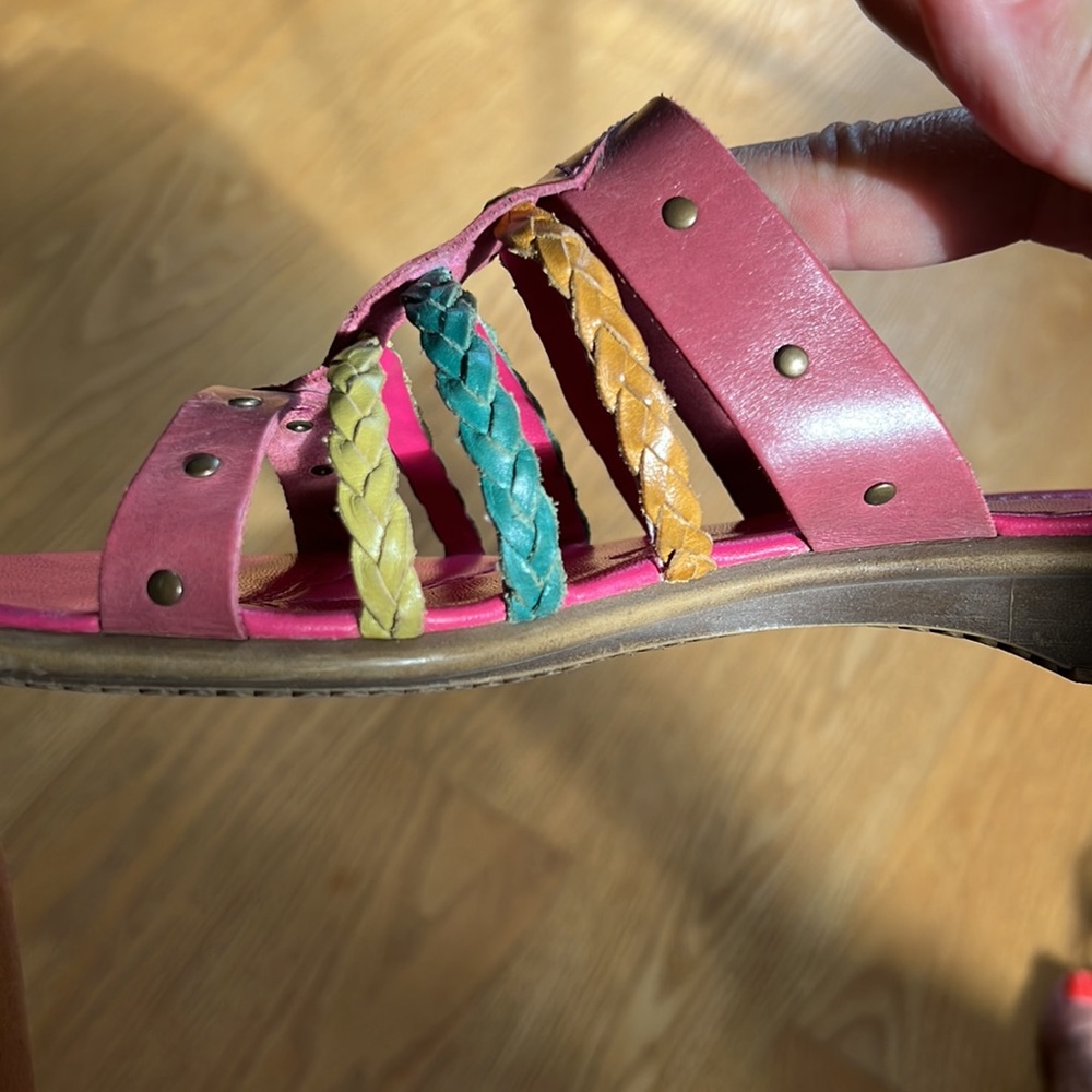 Women’s Pesaro multi-colored sandals  81/2 M - Picture 3 of 7